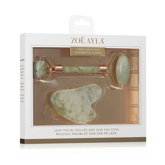 Zo&euml; Ayla - Jade Gua Sha and Roller Set