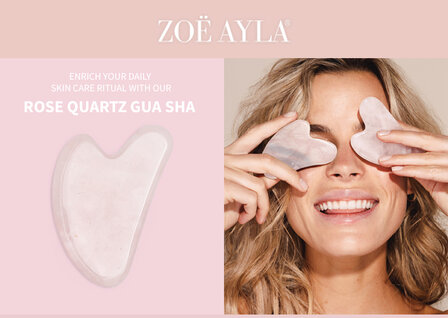 Zo&euml; Ayla - Rose Quartz Gua Sha