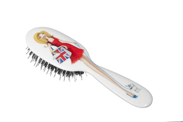 Rock & Ruddle Miss Daisy Union Jack Haarborstel 