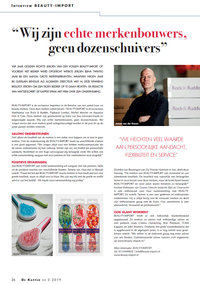 Interview BEAUTY-IMPORT in vaktijdschrift De Kapper