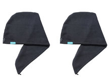 2-pack Aquarius Hair Turban Dark Grey. Ook geschikt voor geverfd haar. 2-pack Aquarius Hair Turban Dark Grey. Ook geschikt voor geverfd haar.